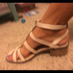 Lucky brand white sandals